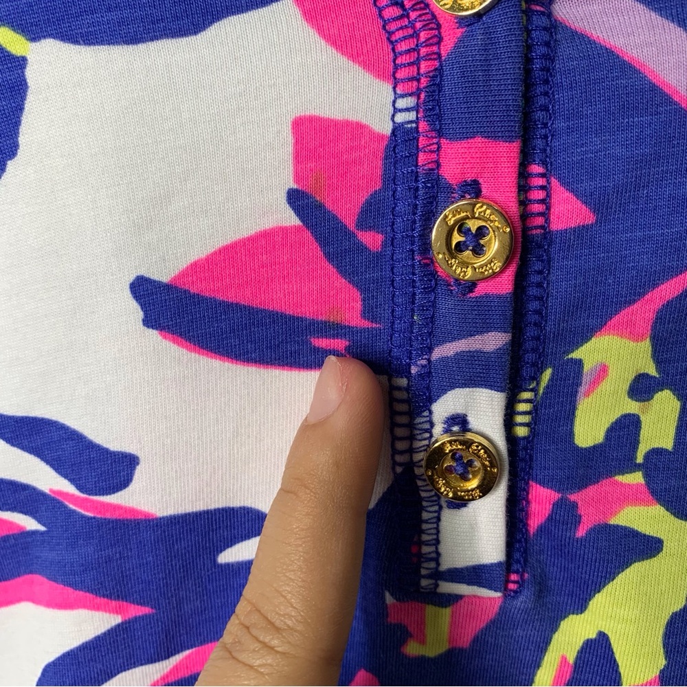 Lilly Pulitzer #81319 Women's Tropical Pink Catwalkin Palmetto Dress Size Small - Picture 10 of 15